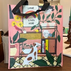 Reusable Colorful Illustrated Tote Bag - Galison - NWT